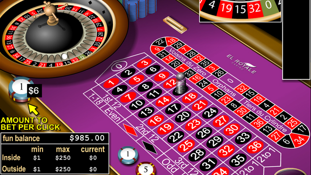 El Royale Online Casino European Roulette