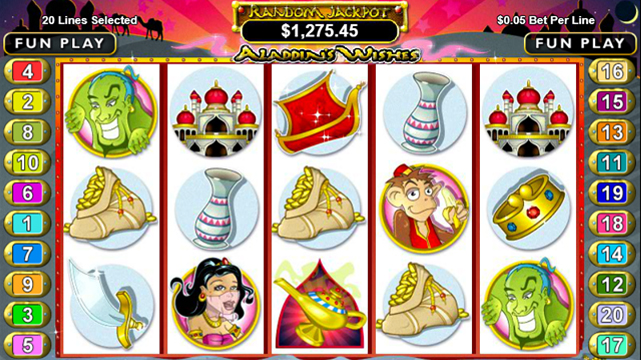 Aladdin's Wishes Online Slots Game