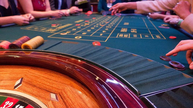 Closeup of a Roulette Table