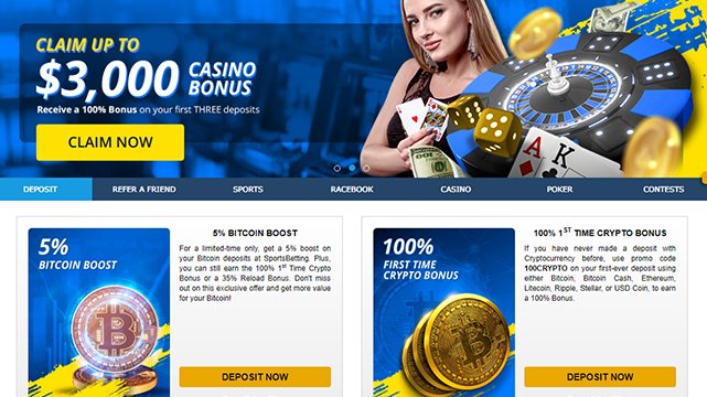 SportsBetting.ag Online Casino Bonuses