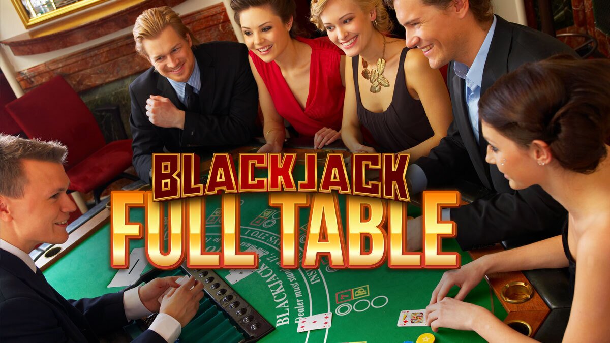 People Sitting Around a Full Blackjack Table