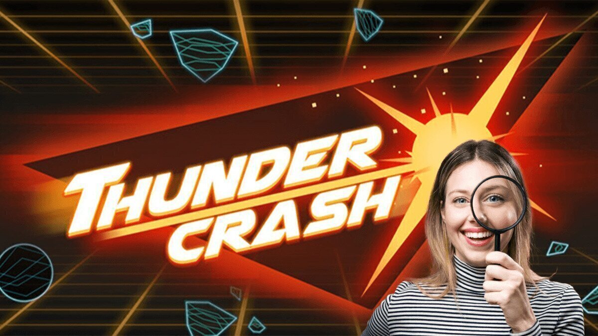 Woman Smiling With the Thunder Crash Logo Behind Her